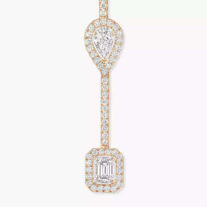 [Amore]Diamond Drop Earrings My Twin