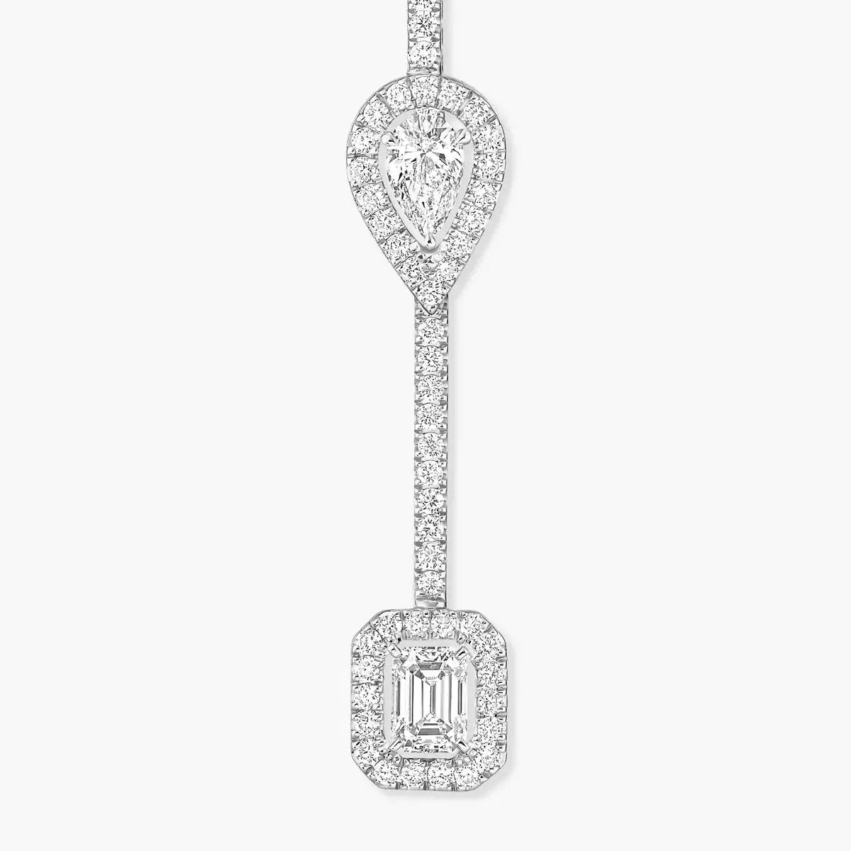 [Amore]Diamond Drop Earrings My Twin