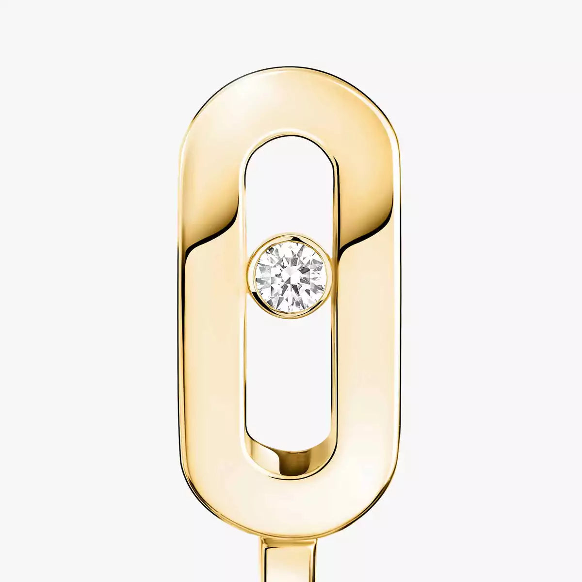 [Amore]Diamond Mini Hoop Earrings Move Classique