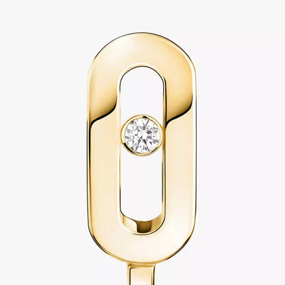 [Amore]Diamond Mini Hoop Earrings Move Classique
