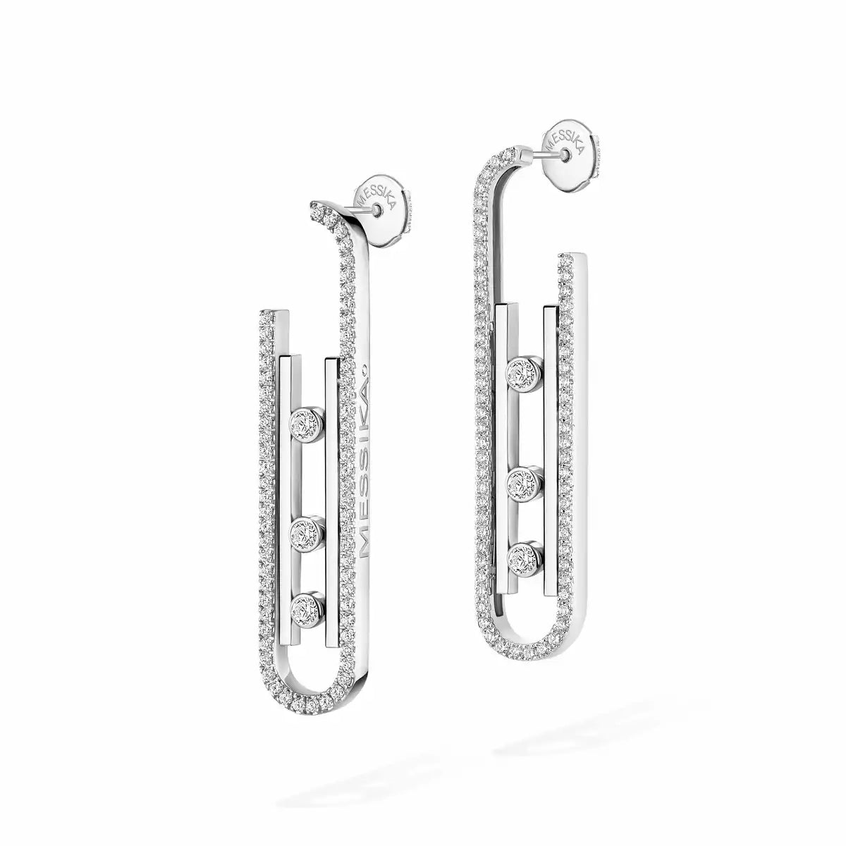 [Amore]Diamond Pendant Earrings Move 10Th