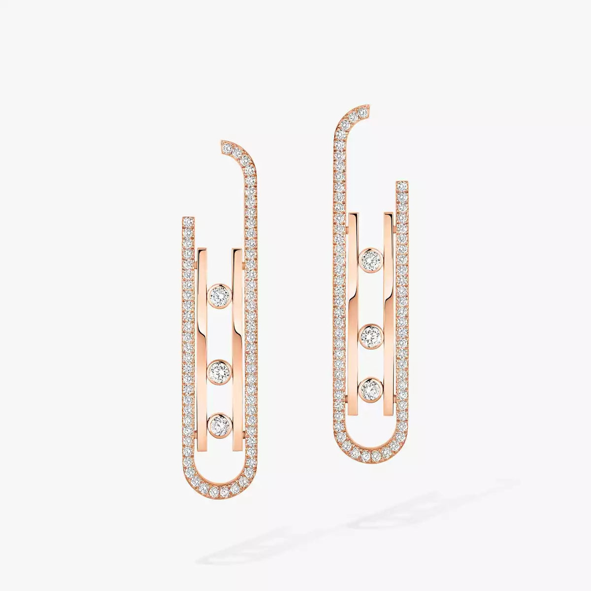 [Amore]Diamond Pendant Earrings Move 10Th