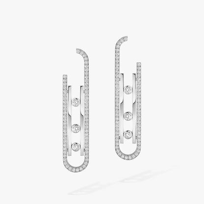 [Amore]Diamond Pendant Earrings Move 10Th