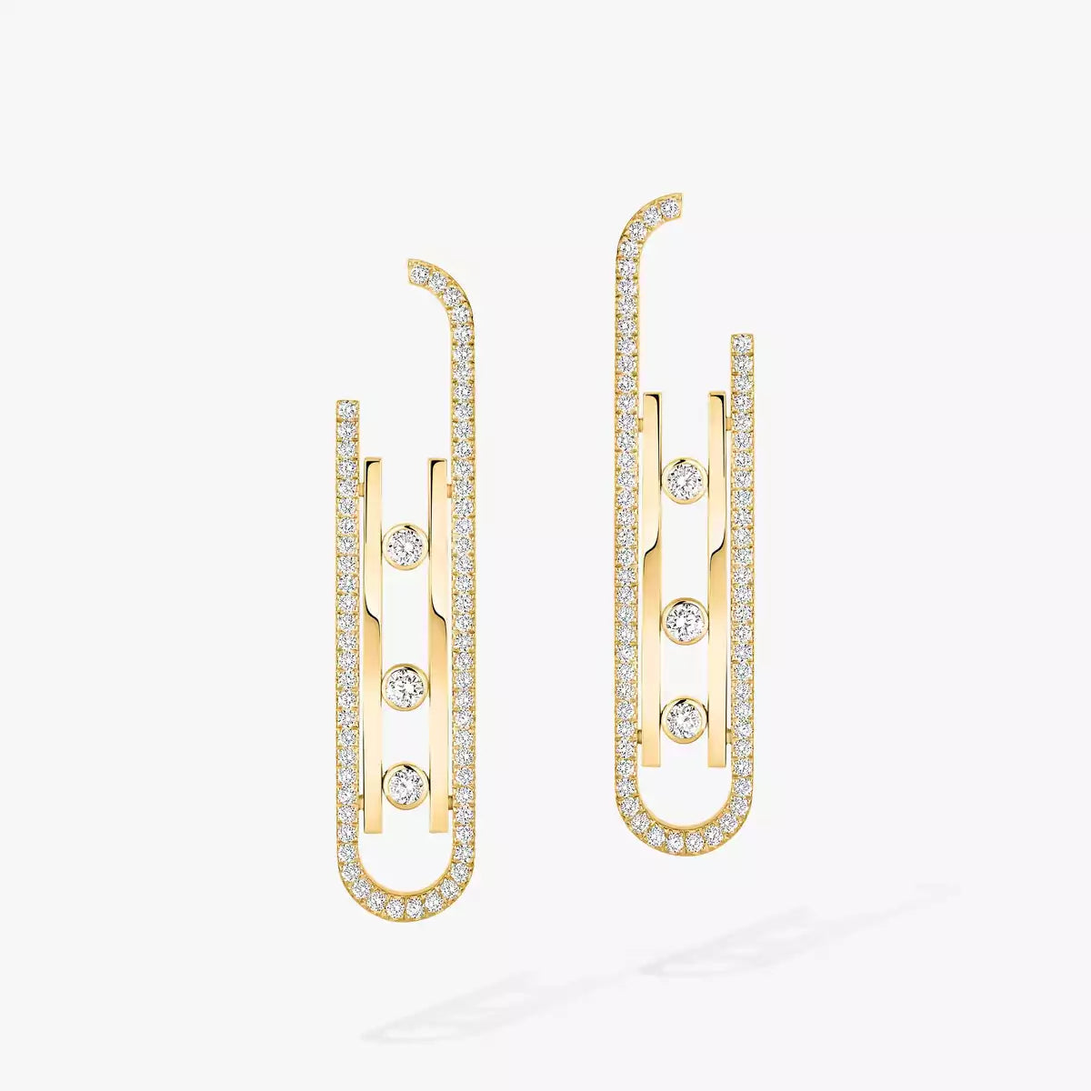 [Amore]Diamond Pendant Earrings Move 10Th