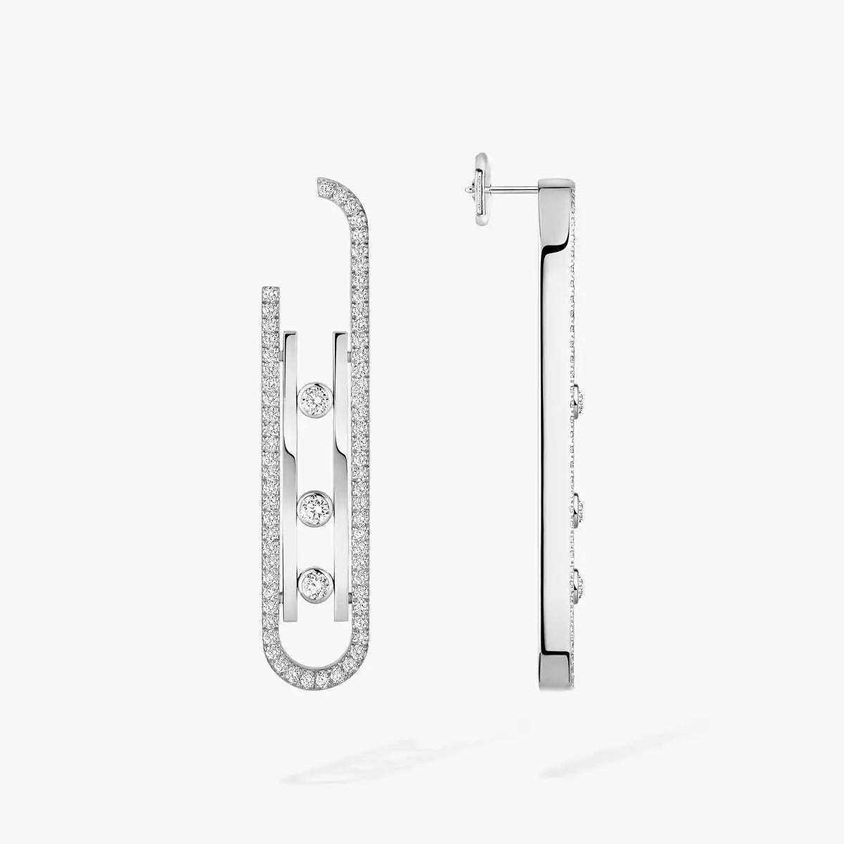 [Amore]Diamond Pendant Earrings Move 10Th