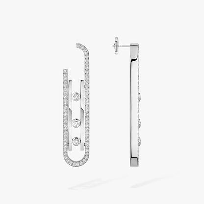 [Amore]Diamond Pendant Earrings Move 10Th
