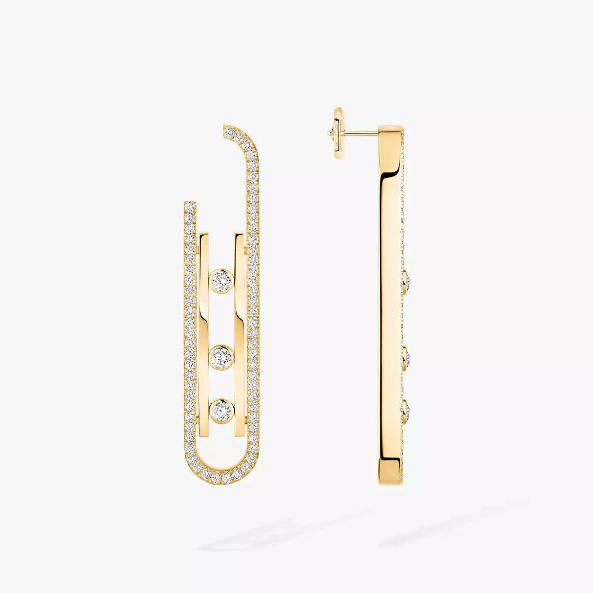 [Amore]Diamond Pendant Earrings Move 10Th