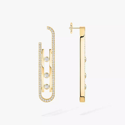 [Amore]Diamond Pendant Earrings Move 10Th