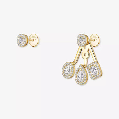 [Amore] My Twin Trio  Diamond Earrings