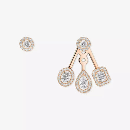 [Amore] My Twin Trio  Diamond Earrings