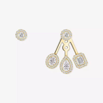 [Amore] My Twin Trio  Diamond Earrings