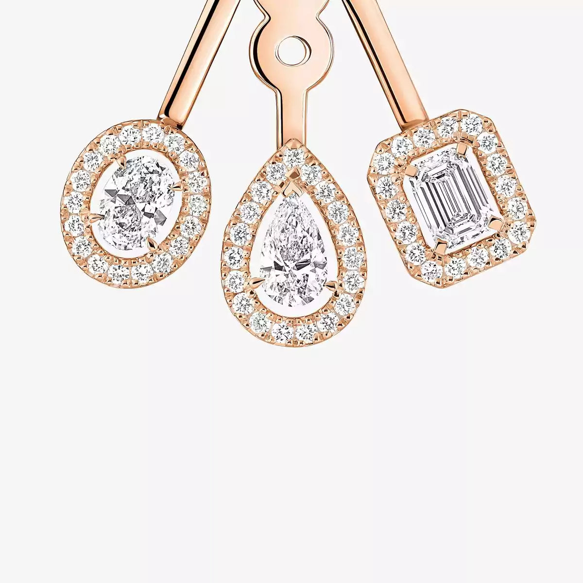 [Amore] My Twin Trio  Diamond Earrings