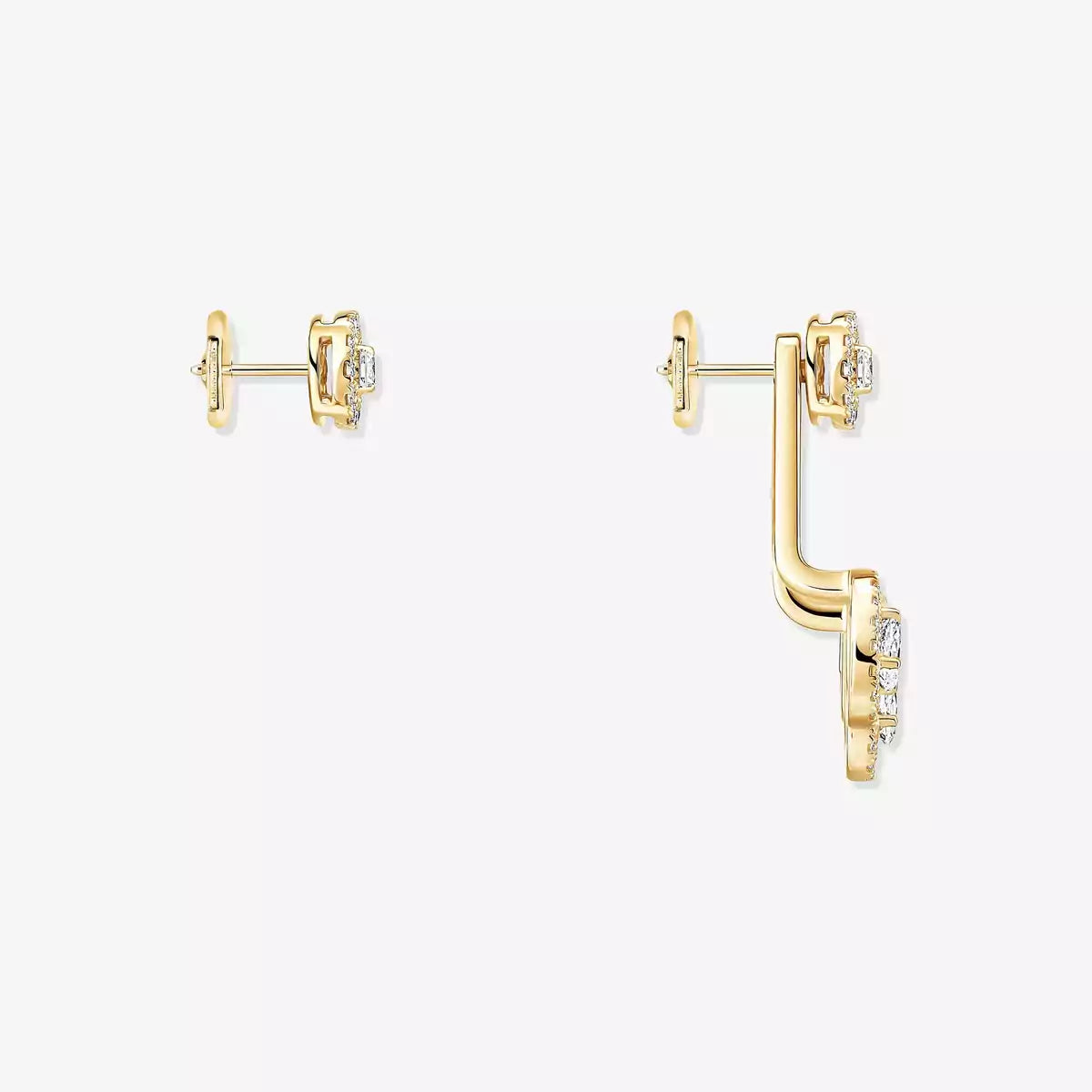[Amore] My Twin Trio  Diamond Earrings
