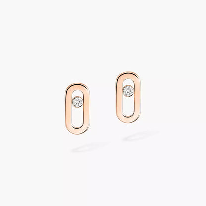 [Amore]Move Uno Diamond Stud Earrings