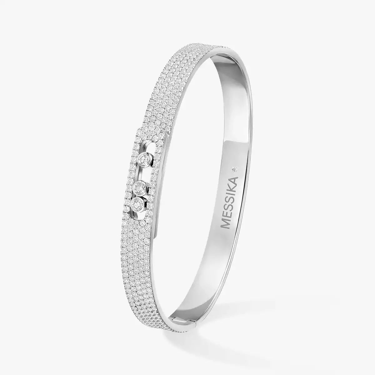[Amore]Move Noa Full Pavé Diamond Bangle Bracelet