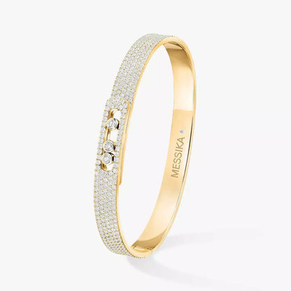 [Amore]Move Noa Full Pavé Diamond Bangle Bracelet