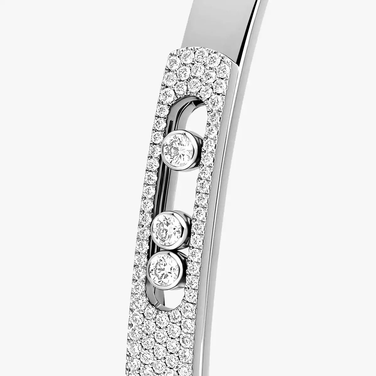 [Amore]Move Noa Rose Gold Pavé Diamond Bangle Bracelet