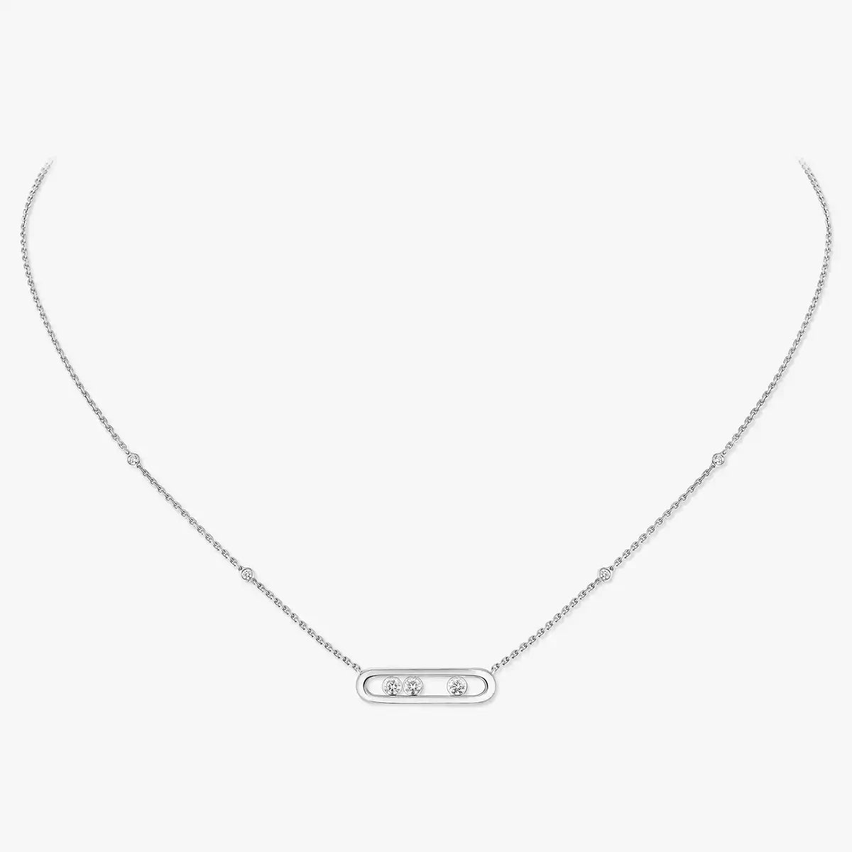 [Amore] Baby Move Gold Diamond Necklace