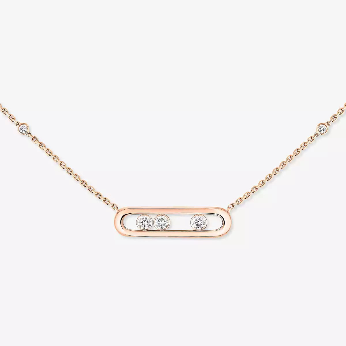 [Amore] Baby Move Gold Diamond Necklace