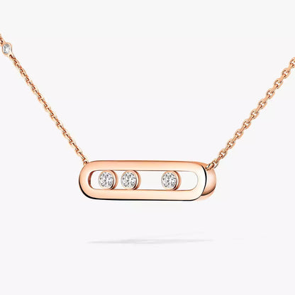 [Amore] Baby Move Gold Diamond Necklace