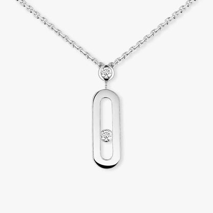 [Amore] Move Uno Gold Diamond Long Necklace