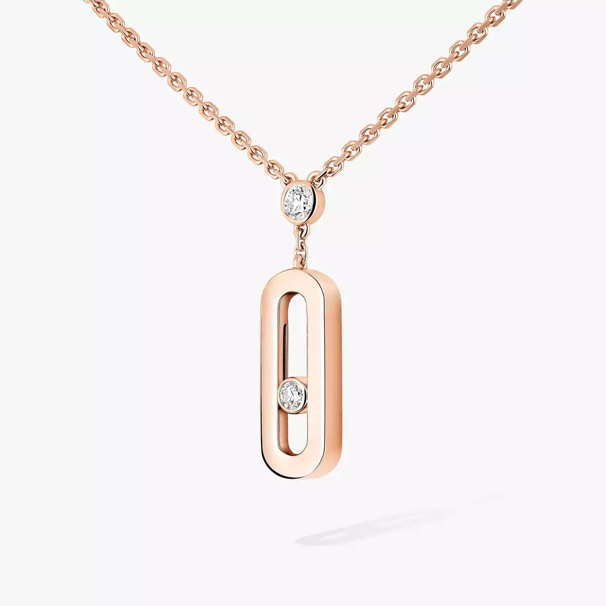 [Amore] Move Uno Gold Diamond Long Necklace