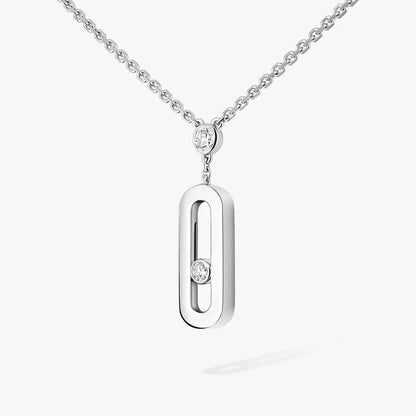 [Amore] Move Uno Gold Diamond Long Necklace