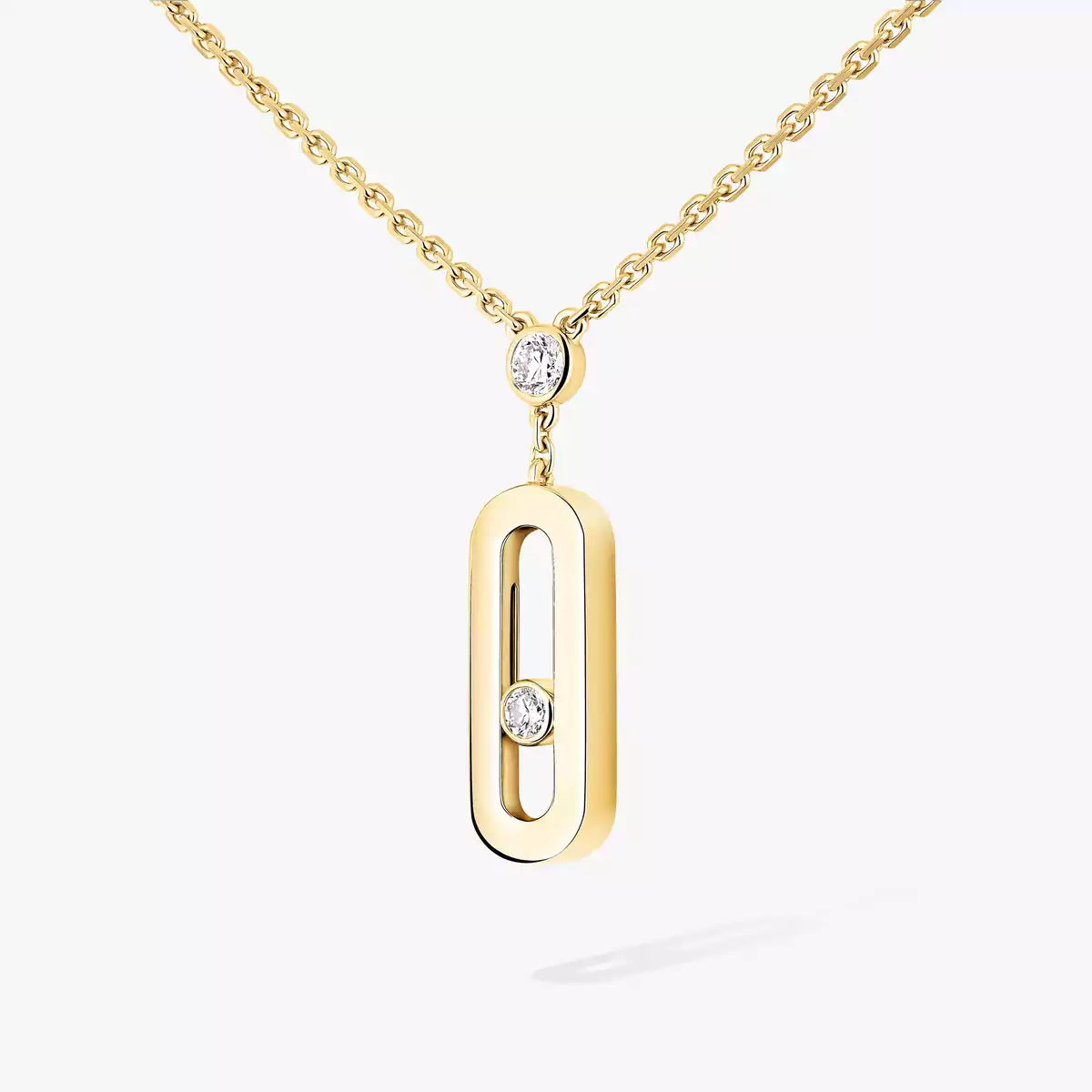 [Amore] Move Uno Gold Diamond Long Necklace