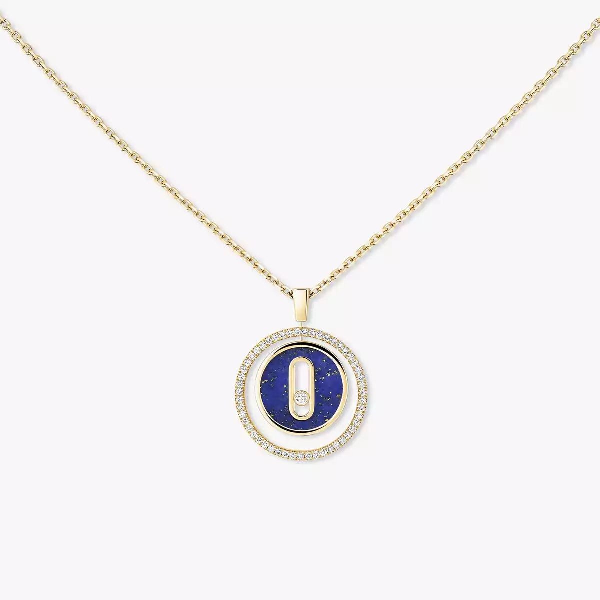 [Amore]Lucky Move Diamond Necklace in Rose Gold and White Mother-of-Pearl