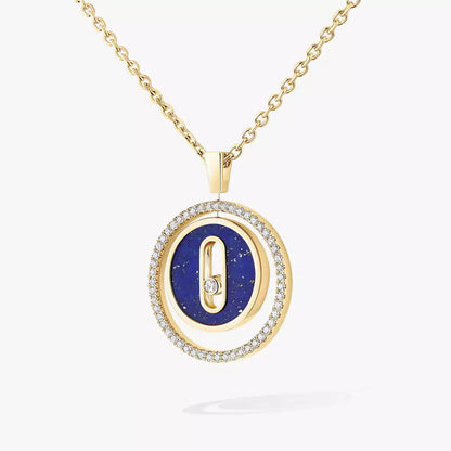 [Amore]Lucky Move Diamond Necklace in Rose Gold and White Mother-of-Pearl
