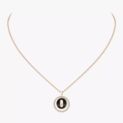 [Amore]Lucky Move Diamond Necklace in Rose Gold and White Mother-of-Pearl
