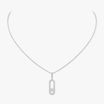 [Amore]Move Uno Diamond Necklace in Rose Gold