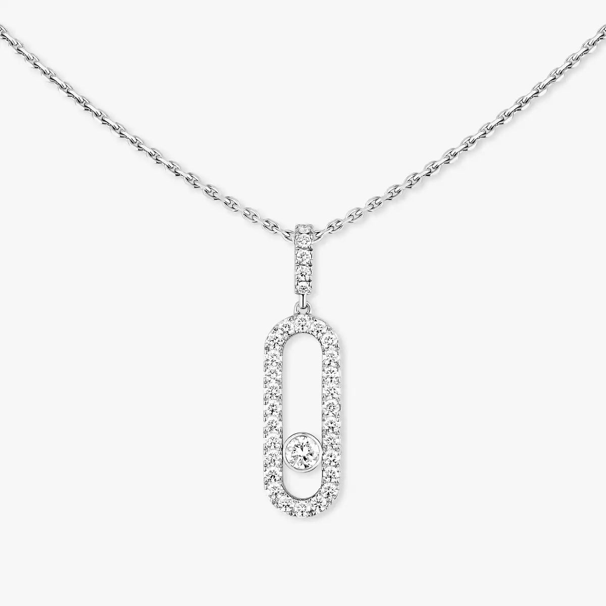 [Amore]Move Uno Diamond Necklace in Rose Gold
