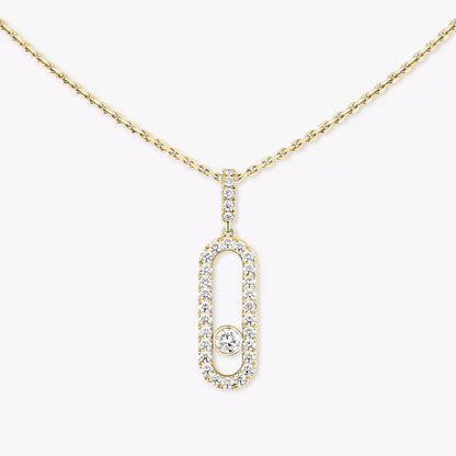 [Amore]Move Uno Diamond Necklace in Rose Gold