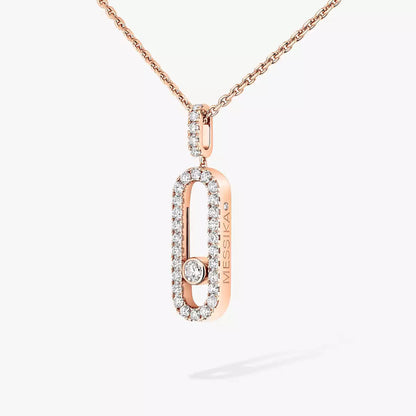 [Amore]Move Uno Diamond Necklace in Rose Gold