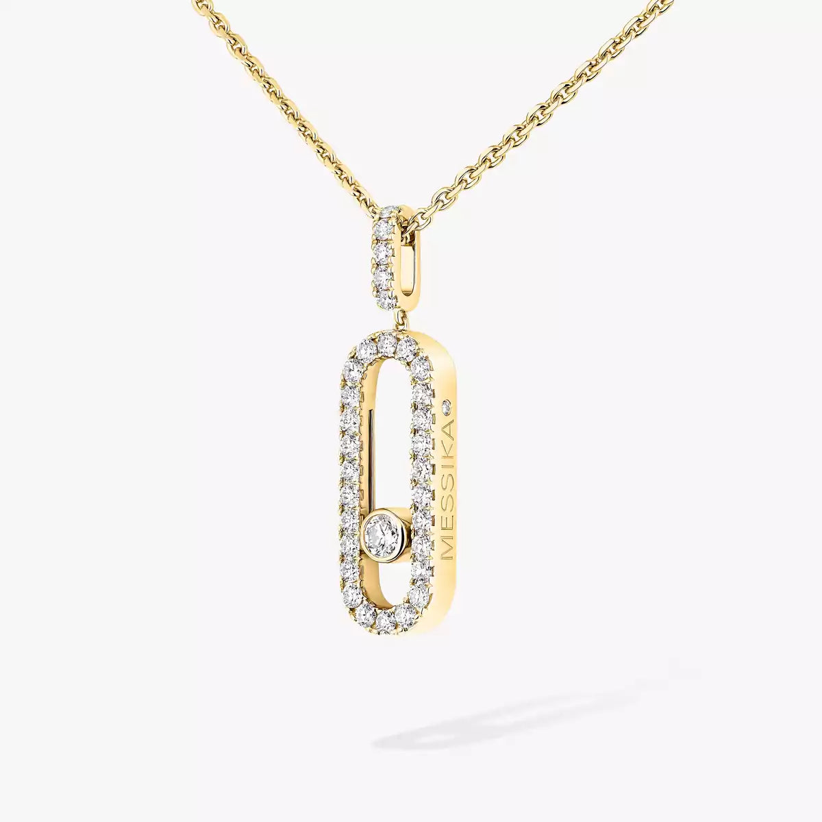 [Amore]Move Uno Diamond Necklace in Rose Gold
