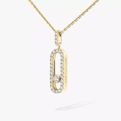 [Amore]Move Uno Diamond Necklace in Rose Gold