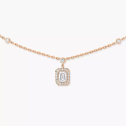 [Amore]My Twin Diamond Necklace in Silver