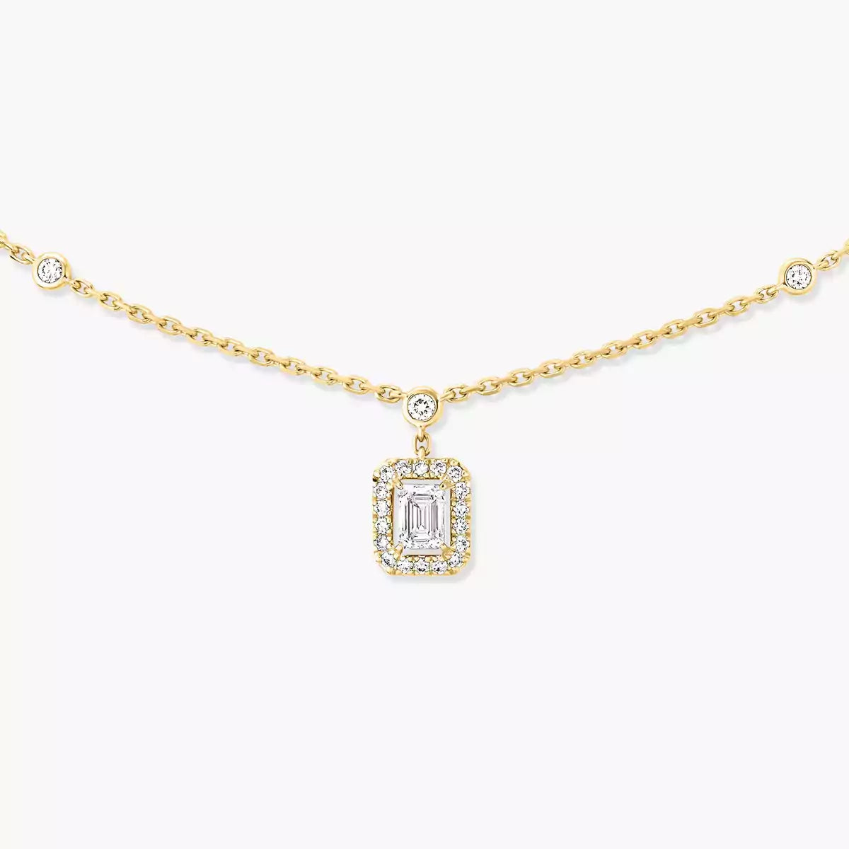 [Amore]My Twin Diamond Necklace in Silver