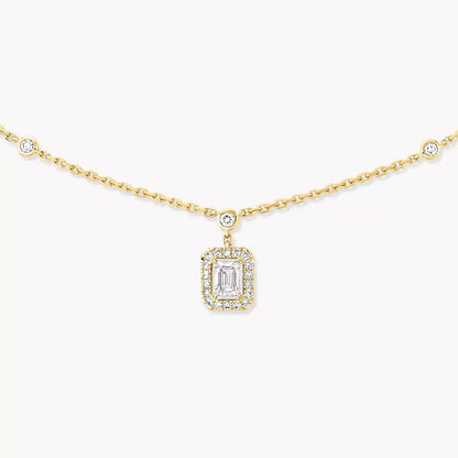 [Amore]My Twin Diamond Necklace in Silver
