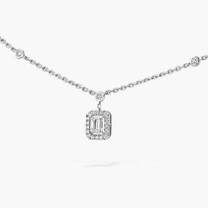 [Amore]My Twin Diamond Necklace in Silver