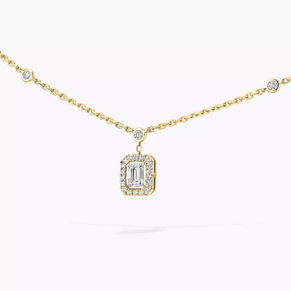 [Amore]My Twin Diamond Necklace in Silver