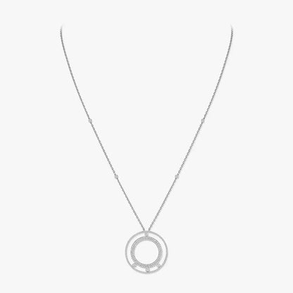 [Amore]Move Romane Long Pave_-Set Diamond Necklace