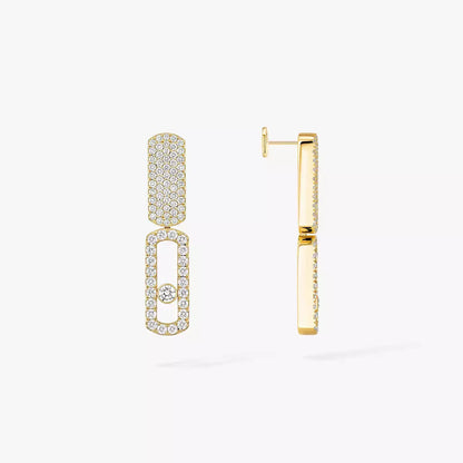 [Amore]Imperial Move SM Diamond Earrings