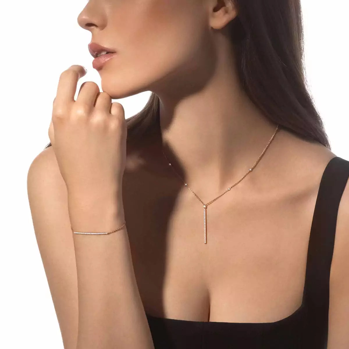 [Amore]Diamond Thin Bangle 0.15ct My Twin Toi & Moi