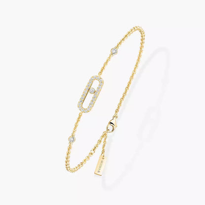 [Amore]Move Uno Diamond Bracelet