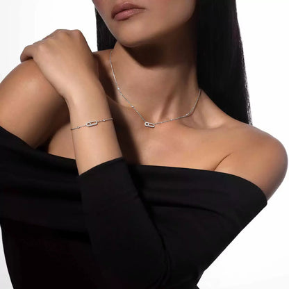 [Amore]Move Uno Diamond Bracelet
