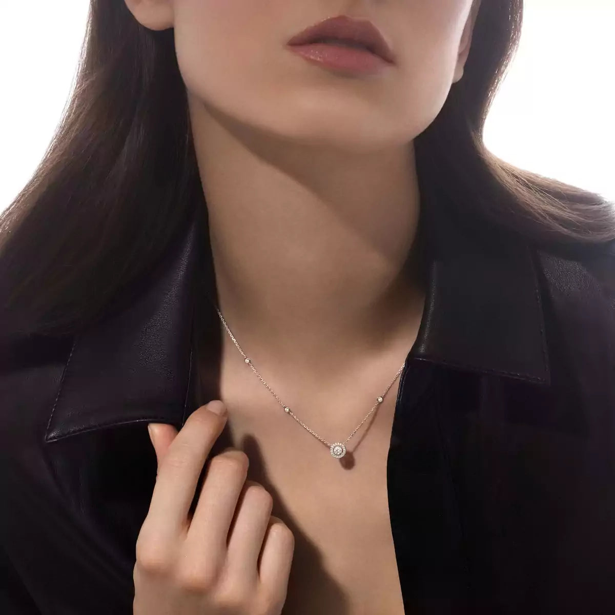 [Amore]Diamond Necklace 0,20ct Brilliant Shape Joy