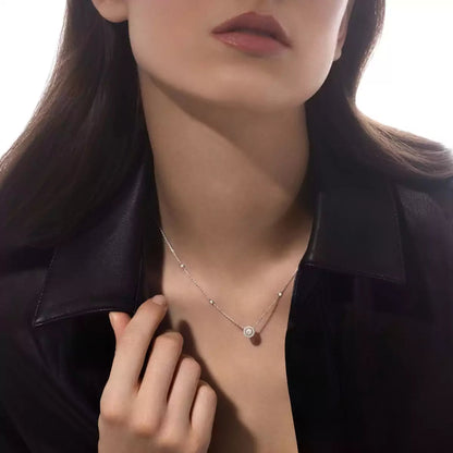 [Amore]Diamond Necklace 0,20ct Brilliant Shape Joy