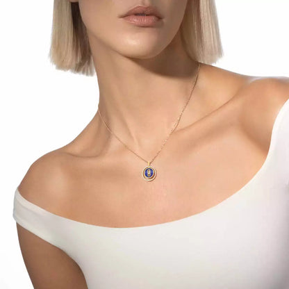 [Amore]Lucky Move Diamond Necklace in Rose Gold and White Mother-of-Pearl